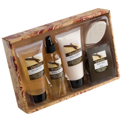 Papaya bath set (150ml shower gel, body spray 140ml, body lotion and bath salt)