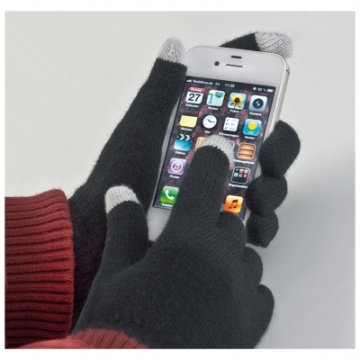 Acrylic gloves with touch tops