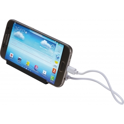 Smartphone holder with power bank 2200 mAh