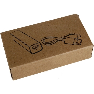 Powerbank 2200 mAh with USB port in a box
