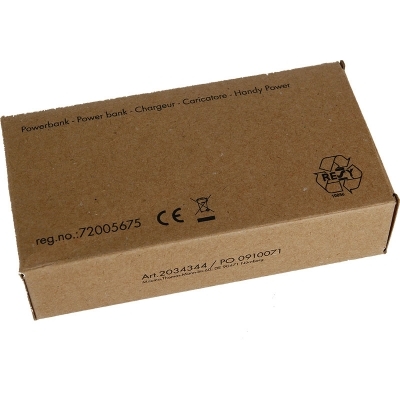 Powerbank 2200 mAh with USB port in a box