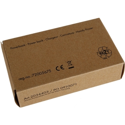 Powerbank 4000 mAh with USB port in a box