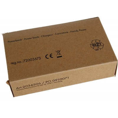 Powerbank 4000 mAh with USB port in a box