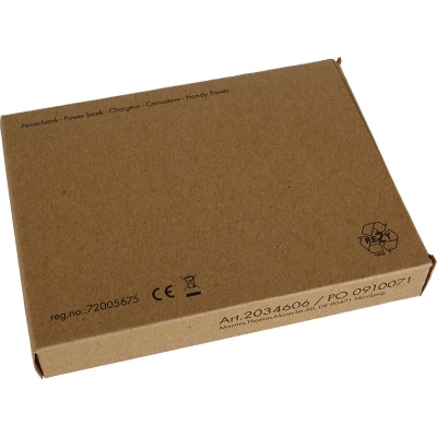 Powerbank 2200 mAh with USB port in a box