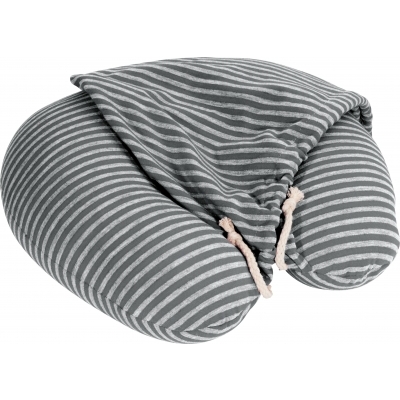 Striped Neck pillow with hood