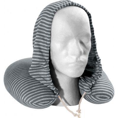 Striped Neck pillow with hood