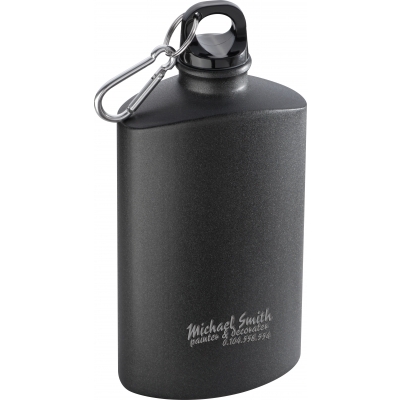 Drinking bottle in hipflask design