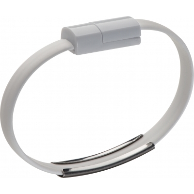 Silicone wristband for Data - or Power transfer