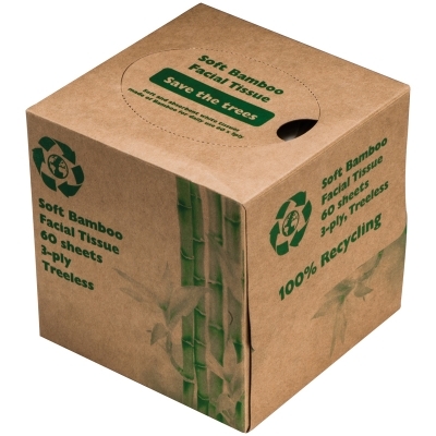 Tissuebox with 60 three-ply tissues
