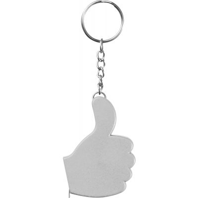 Keychain with measure tape