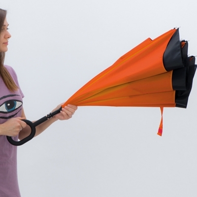 Reverse umbrella - double layer - 190T pongee