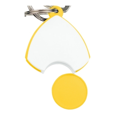 Keyring with shopping coin