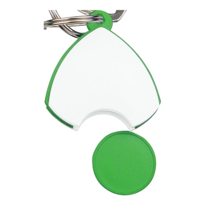 Keyring with shopping coin