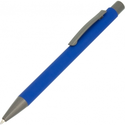 Metal rubberized ball pen