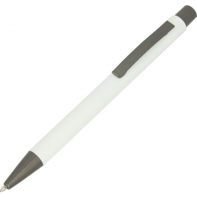 Metal rubberized ball pen