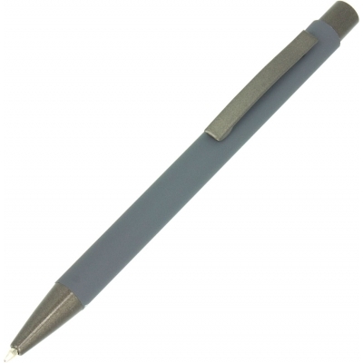 Metal rubberized ball pen