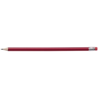 Pencil with rubber