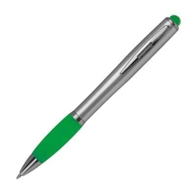 Ball pen with colored LED light