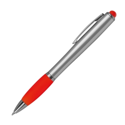Ball pen with colored LED light