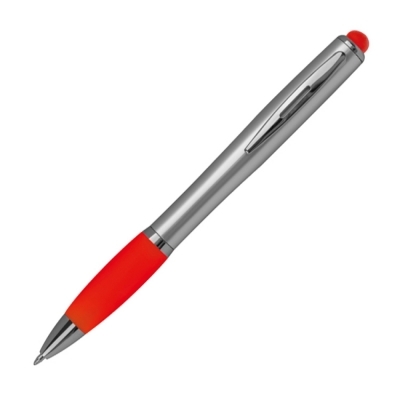 Ball pen with colored LED light