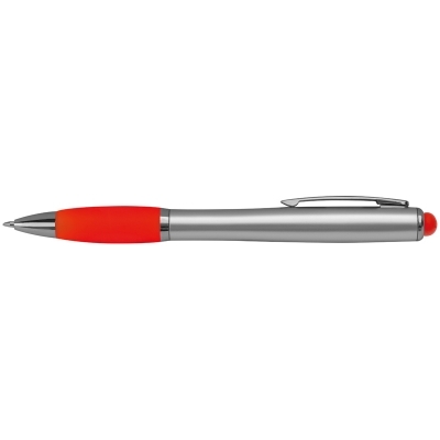 Ball pen with colored LED light