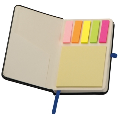 Notebook A6 with sticky notes