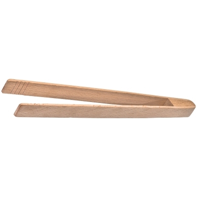 Wooden grill tongs