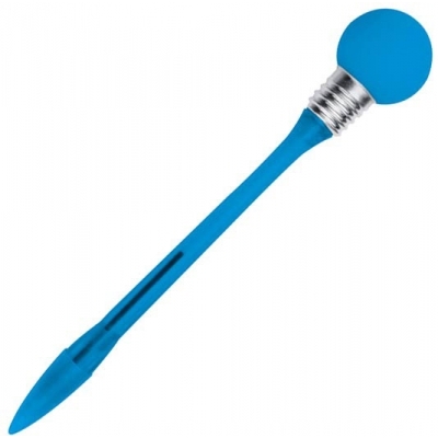 Plastic pen with glowing ball