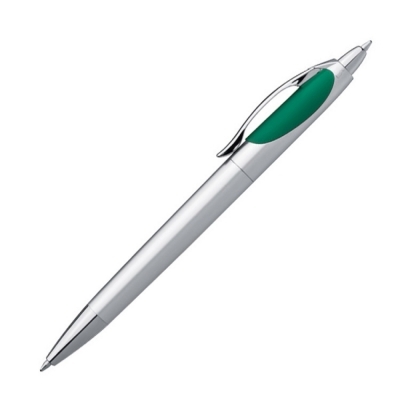 Plastic pen with double refill