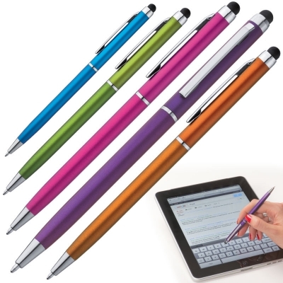 Plastic pen with touch function