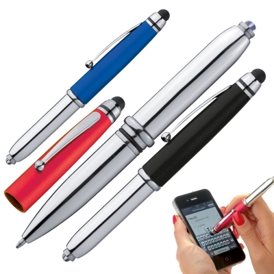 Plastic pen with touch function