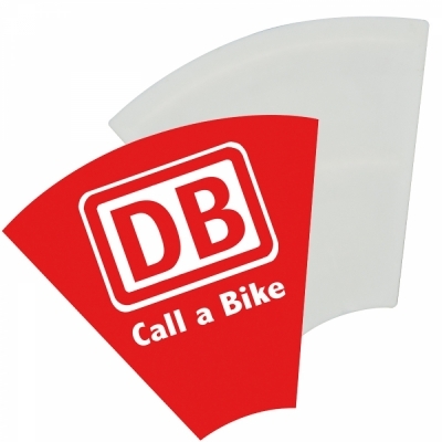 Sturdy plastic flag for bicycles