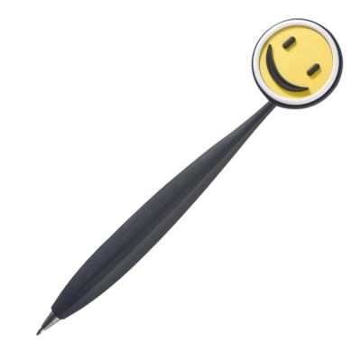 Plastic pen with smiley face