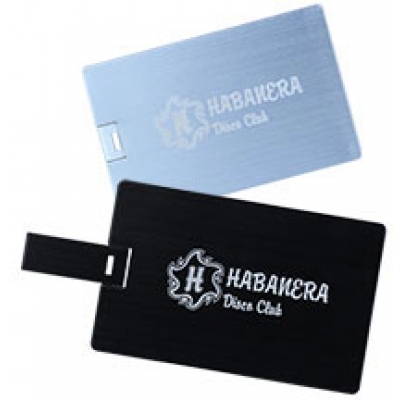 Metal card-shaped USB stick