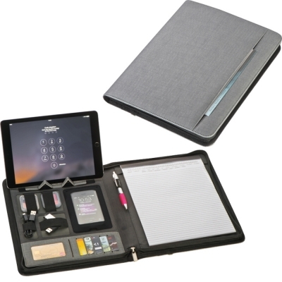 Conference folder A4 with power bank 5000 mAh