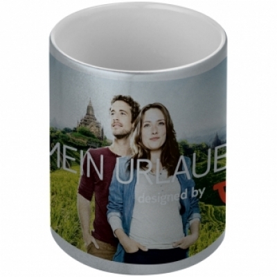 Metallic finish mug