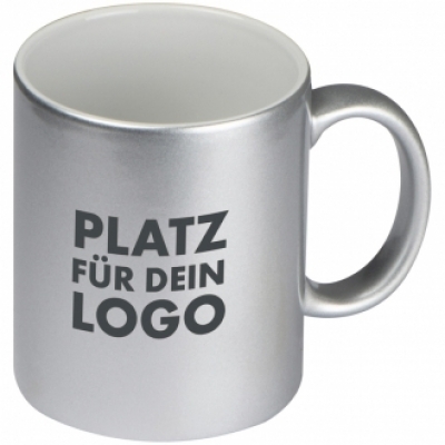 Metallic finish mug