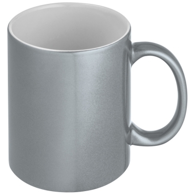 Metallic finish mug