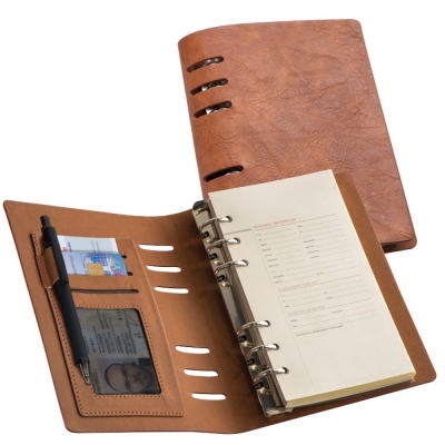 Conference folder A6 with binder and calendar