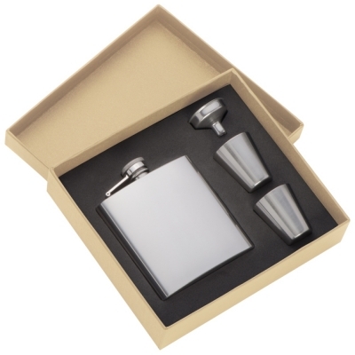 Hipflask set with 2 cups