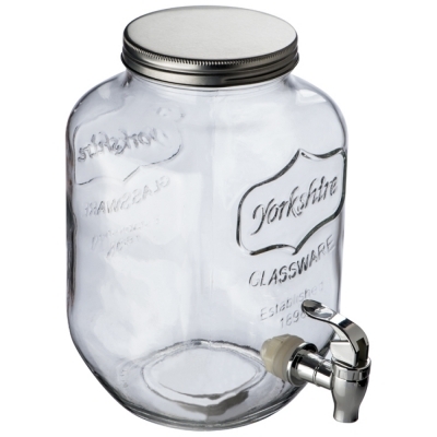 Glass dispenser with 4 jugs