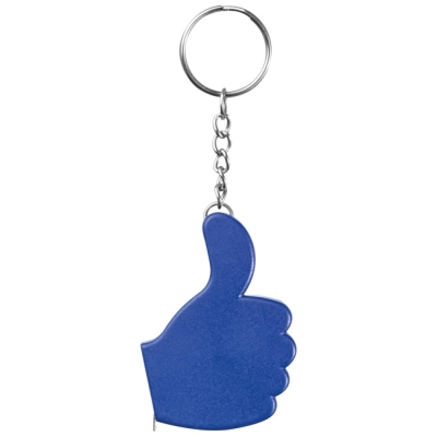 Keychain with measure tape