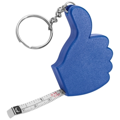Keychain with measure tape