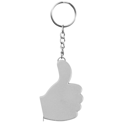 Keychain with measure tape