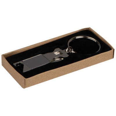 Bottle opener with shopping coin