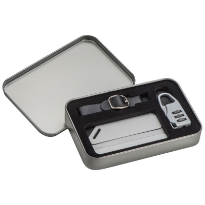 Travel set - TSA-lock and name tag