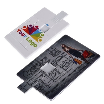 Card-shaped USB with slider puzzle