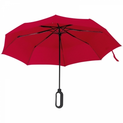 Automatic umbrella with carabiner handle