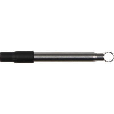 Extendable metal straw with cleaning brush