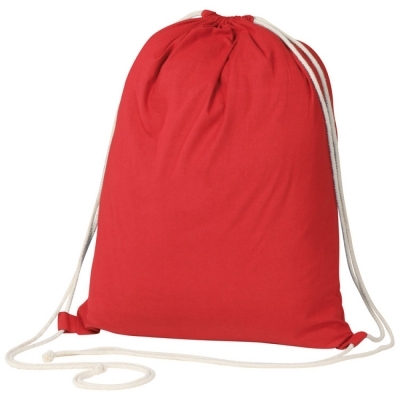 ECO Tex certified Gymbag from environmentally friendly cotton (140g/m)